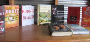 lot 112 image: Book lot- John Grisham, Dean Koontz, Doug Cook, Louis Lamour  and more