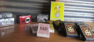 lot 127 image: Lynx playing card, 12 sets NEW DXG 1308 Digital camera Red Megapixel 1250 camera Fuji film fire pix camera