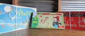lot 131 image: Vintage collector games- The Peter Pan game, Felix the Cat, The Childrens Hour