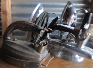 lot 136 image: 4 Electric Universal Irons