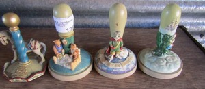 lot 188 image: 4 Disney cookie stamps from 1997 #5 Puss and Boys, Peter Pan, bears and carousel