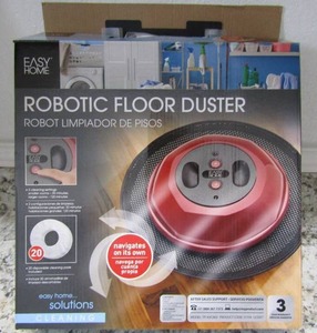 lot 108 image: Robotic floor duster buster pads and instructions included