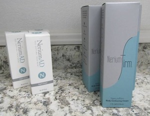 lot 111 image: Nerium Trim body cream x 5 NIB 3 Nerium AD night cream NIB