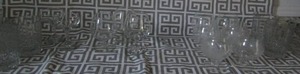 lot 124 image: 6 whisky glasses, 6 sail boat wine glasses assorted other glasses