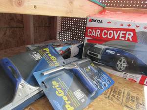 lot 181 image: Modo car cover used, wet dry power vac pro grip squeegee x 3
