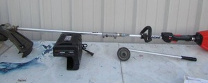 lot 249 image: Echo electric weed eater 2 battery chargers