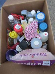 lot 250 image: Cleaners- CLR, Lime rust control, furniture polish, soap and more