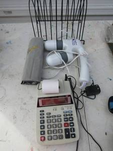 lot 262 image: Canon calculator printer for receipts comfort zone massager stylex comb and brush set