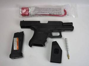 lot 3 image: .45 CALIBER GLOCK 30 SEMI AUTO HANDGUN, INCL 1 MAGAZINE, CLEANING BRUSH, SPEED LOADER, SAFETY LOCK &amp GLOCK CASE
