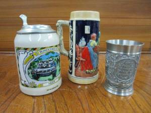 lot 54 image: GERMAN BEER MUGS & STIEN, MADE IN GERMANY & 1 NUMBERED