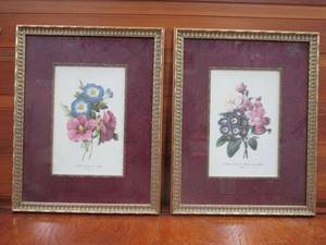 lot 66 image: FRENCH ARTWORK, PIERRE JOSEPH REDOUTE, BELLE DE JOUR ET ALTEA & OREILLES DOURS ET POIRIER DU JAPON