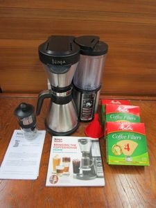 lot 75 image: NINJA COFFEE BAR, HOT, ICED & SPECIALTY BREWS, INCL. BREW RECIPES & 3 PACKS OF FILTERS