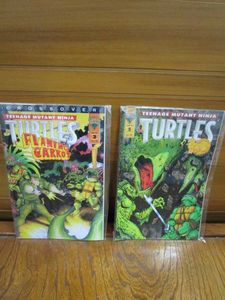 lot 79 image: 90s COMIC BOOKS, #2 T.M.N.T. FLAMING CARROT DEC. 93 & #5 T.M.N.T. JUN. 94