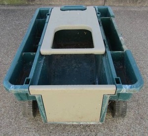 lot 22 image: Ames Garden wagon green good condition