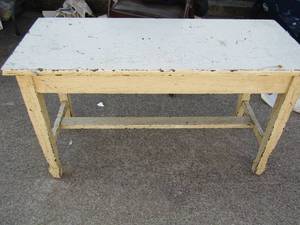 lot 61 image: Wood piano bench very sturdy  storage under seat 20x36x15