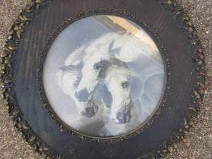 lot 102 image: ART - Pharaohs HORSE - lithograph  12 Diameter