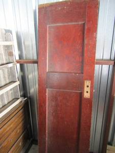 lot 117 image: Solid wood door great condition 78x24
