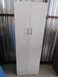 lot 122 image: 5 tier metal workshop storage cabinet
