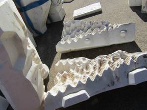 lot 172 image: CERAMIC MOLDS- 3 piece christmas tree mold