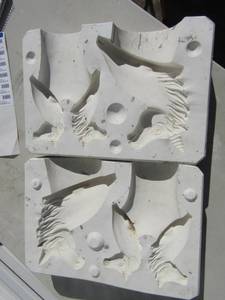 lot 192 image: 3 unicorn molds