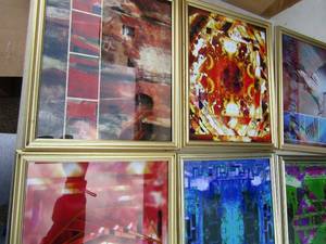 lot 240 image: 24 frames with prints all colors and sizes