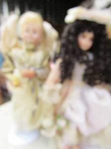 lot 247 image: Angel doll holding a light unique 1000-A dressy doll
