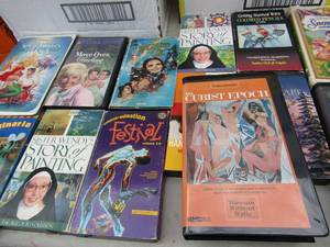 lot 249 image: VHS tapes- Snow White, Fantasia, Little Mermaid and many more