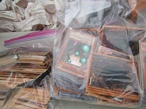lot 270 image: Yu-Gi-Oh Trading Cards in 2 bags well over 100 PCS