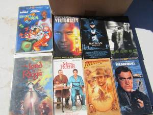 lot 312 image: VHS tapes- Space Jam, Batman, Thunder ball and more