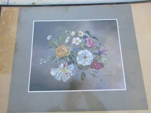 lot 414 image: Art-John Lancaster flower 1968 15x14