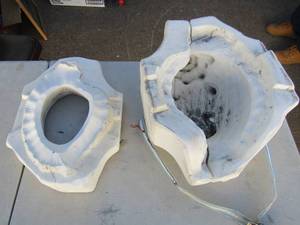 lot 415 image: CERAMIC MOLD - Reglued mold 3 pieces