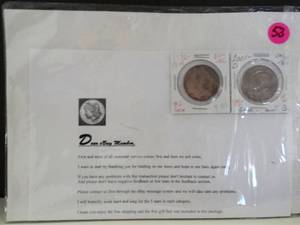 lot 53 image: PAIR OF KENNEDY HALF DOLLARS S SHOWN