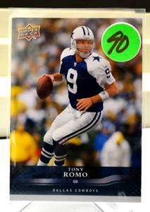 lot 90 image: 2008 UPPER DECK TONY ROMO DC22 CARD