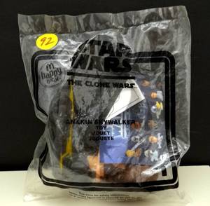 lot 92 image: 2008 McDonalds #1 Star Wars The Clone Wars HM Anakin Skywalker Toy NIP