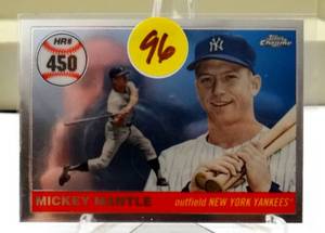 lot 96 image: 2008 Topps Chrome - Mickey Mantle #MHRC450 New York Yankees - HOF -NMMT