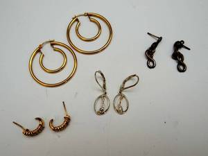 lot 277 image: EARRING COLLECTION AS SHOWN - PIC 2 STAMPED 925