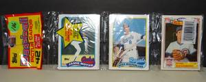lot 106 image: SEALED 1989 TOPPS BASEBALL RACK PACK - 42 CARDS - KEN GRIFFEY JR ROOKIE 