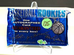 lot 125 image: 1995 Classic Basketball Rookies Wax Pack Sealed - Find Shaq & Garnett RCs