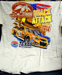 lot 126 image: TEXAS MOTOR SPEEDWAY - DUCK DYNASTY Y-SHIRT (NASCAR) - NEVER WORN - SIZE XL