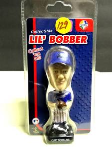 lot 129 image: Diamondbacks Curt Schilling Purple Jersey Lil Bobber Mini Bobblehead - 4 Tall $$
