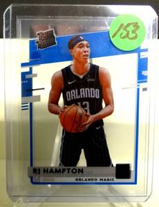 lot 153 image: HOT ROOKIE CARD - 2020-21 Panini Clearly Donruss RJ Hampton Rated Rookie Acetate Orlando Magic #84