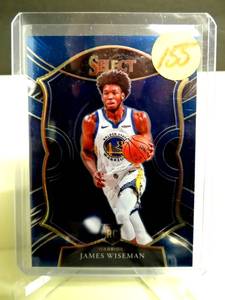 lot 155 image: HOT ROOKIE CARD - JAMES WISEMAN 2020-21 PANINI SELECT PRIZM Blue CONCOURSE RC