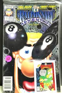 lot 162 image: RALPH SNART ADVENTURES # 4 (5TH SERIES) SEALED WITH TRADING CARD MARC HANSEN