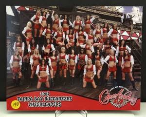 lot 190 image: AUTHENTIC AUTOGRAPH - TAMPA BAY BUCCANEERS - PROMOTIONAL CHEERLEADER SIGNED PHOTO