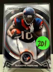 lot 201 image: 2013 Topps Strata Deandre Hopkins RC Rookie Texans #84 NM-MT