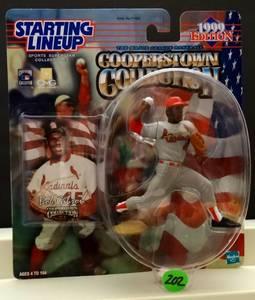 lot 202 image: Starting Lineup Cooperstown Collection Bob Gibson 1999 - MINT IN PACKAGE