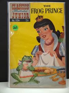 lot 203 image: 1956 CLASSICS ILLUSTRATED JUNIOR # 526 - THE FROG PRINCE (GREAT CONDITION 65 YEARS OLD) $$