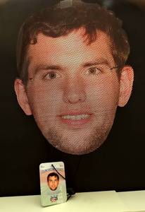 lot 214 image: RARE ANDREW LUCK BLEACHER MASK - UNUSED WTAGS