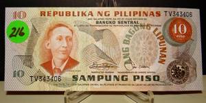 lot 216 image: Republic of Philippines - Banknote of 10 Piso (1949)