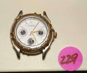 lot 229 image: FOSSIL WATCH FACE AS SHOWN